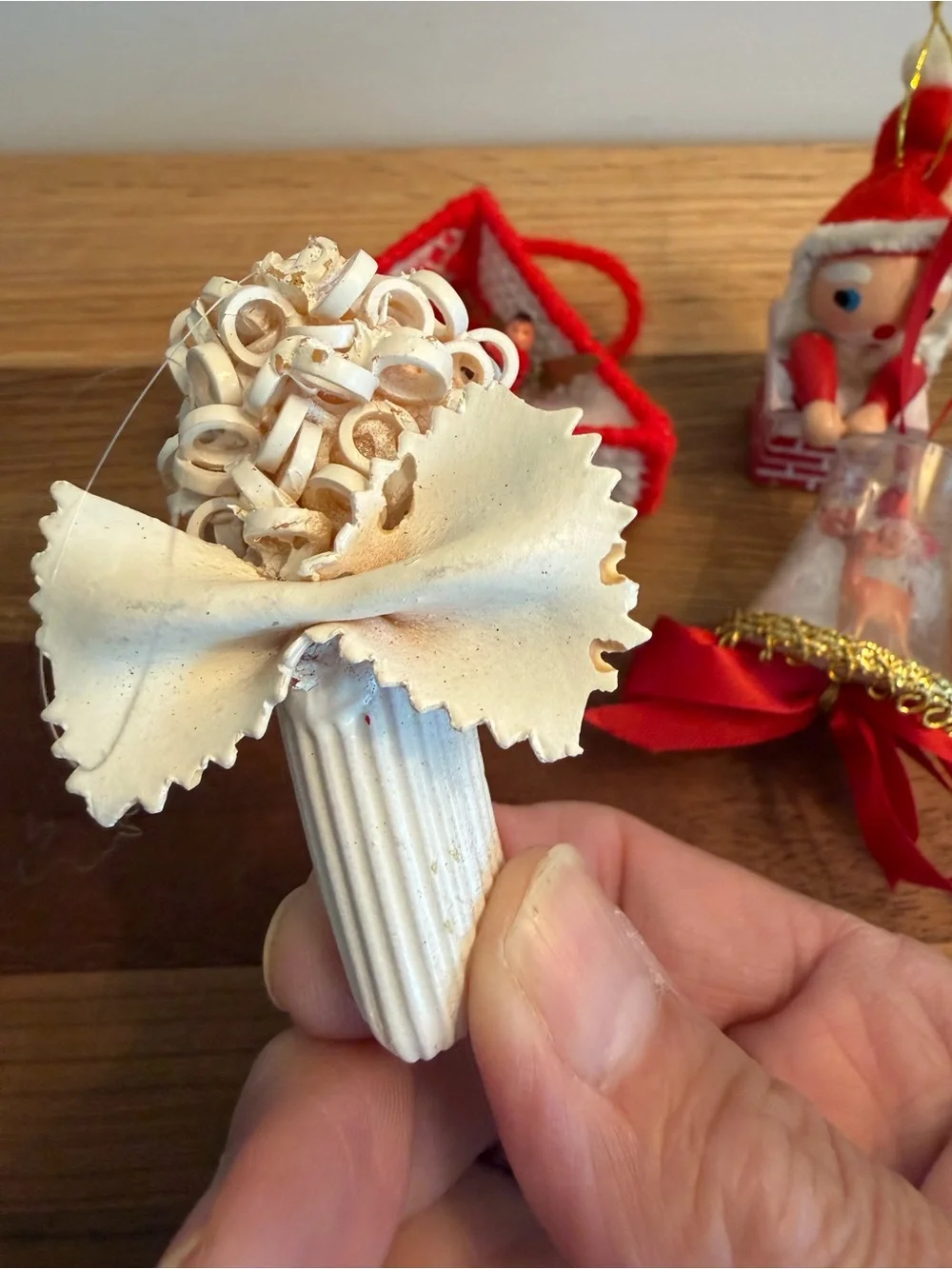 Handcrafted Vintage Christmas Ornaments set of 4